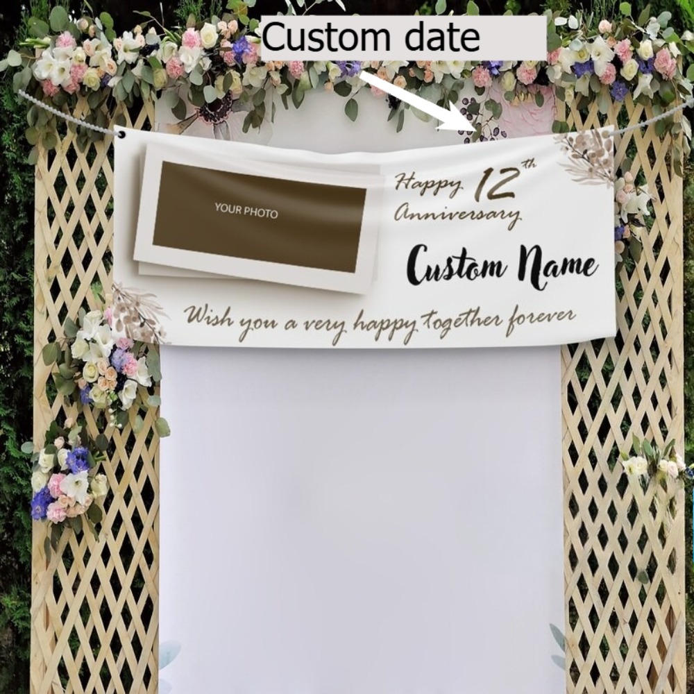 Event & Party Supply - Personalized Anniversary Decorations, Custom Banner Perfect