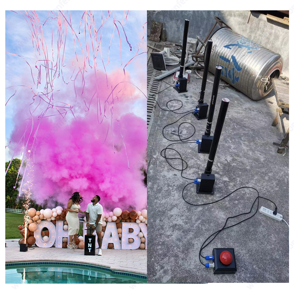 Confetti Cannon Tube - Confetti Electric Cannon Machine Single Shot