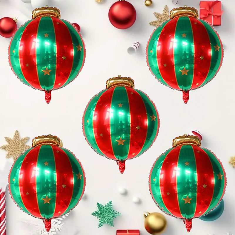 5pcs Red Green Christmas Ball  - огляд і ціна Party Event Supply Store