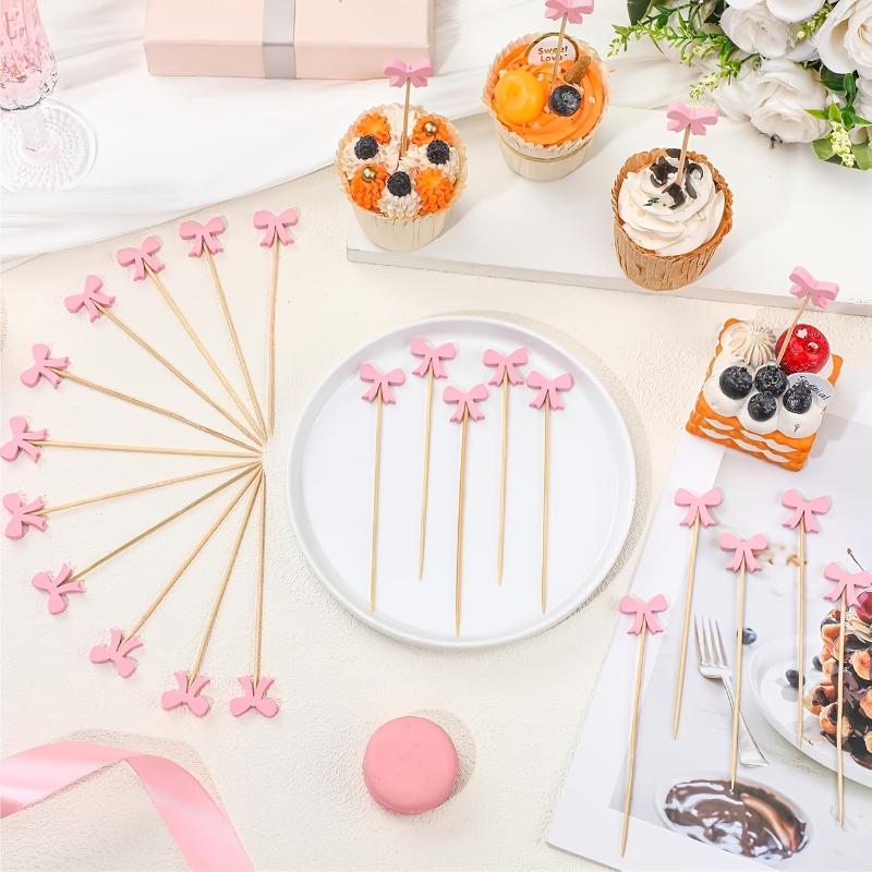 Wooden Bow Cocktail Picks 100P - огляд і ціна Centerpiece Stick
