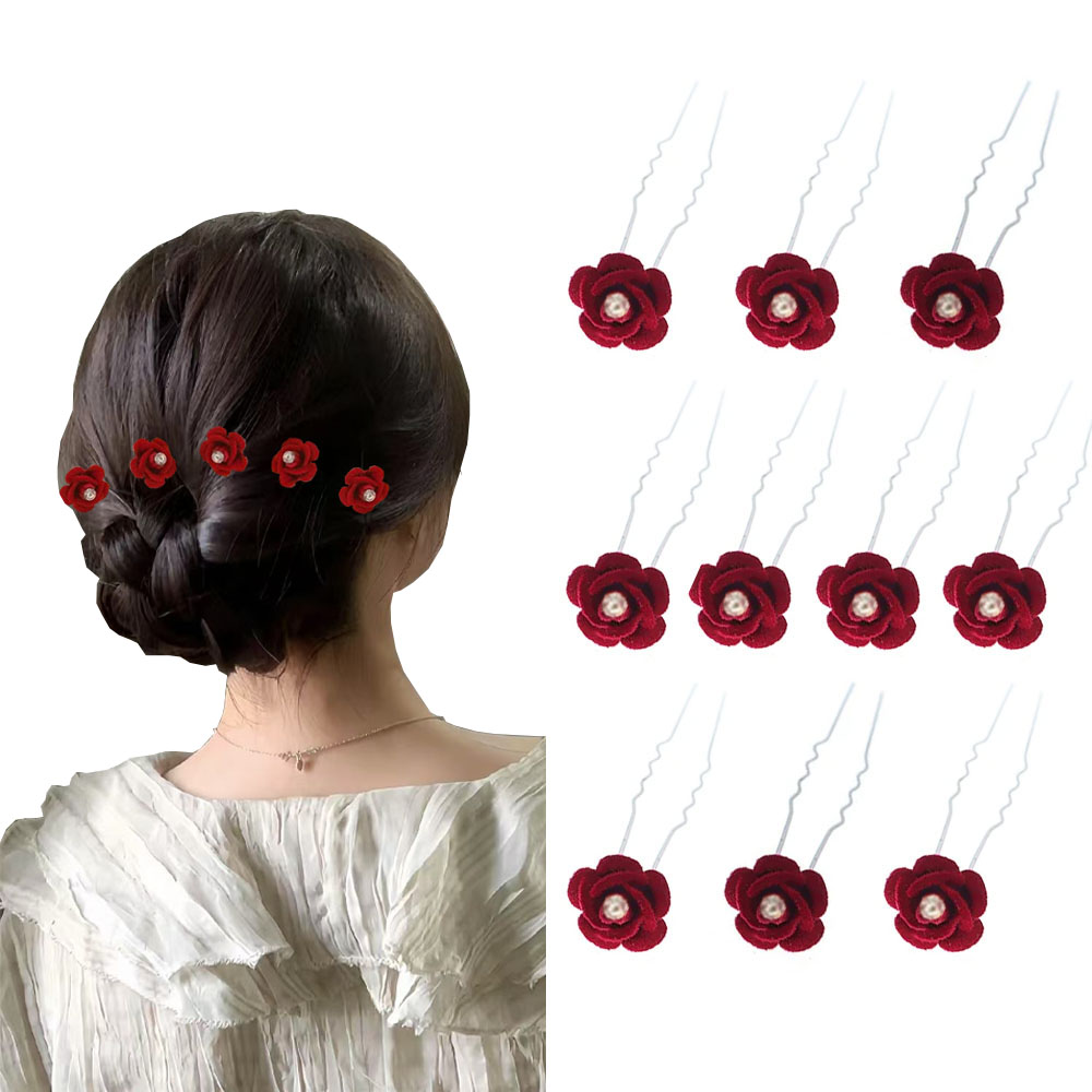 10Pcs Rose Hair Accessories We - огляд і ціна Event Suppliers