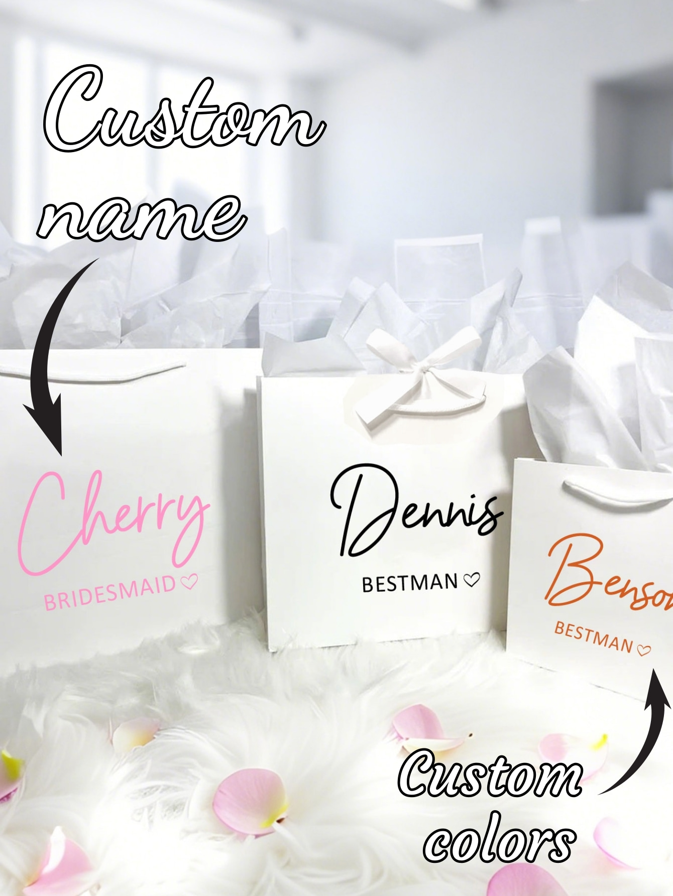 1pc Custom Wedding Bridesmaid  - огляд і ціна Party Favor Bag